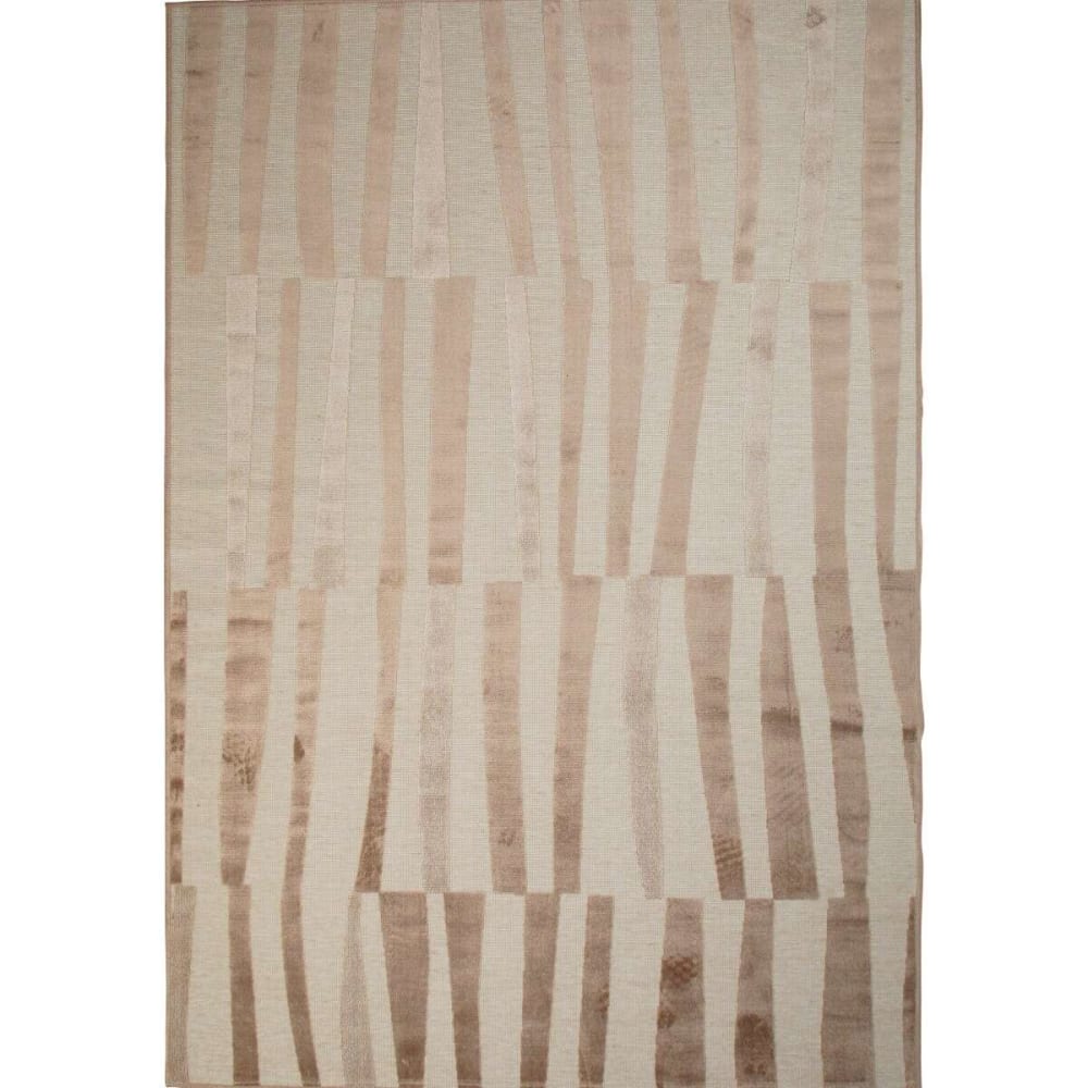 tapis à relief moderne - marron 160x230