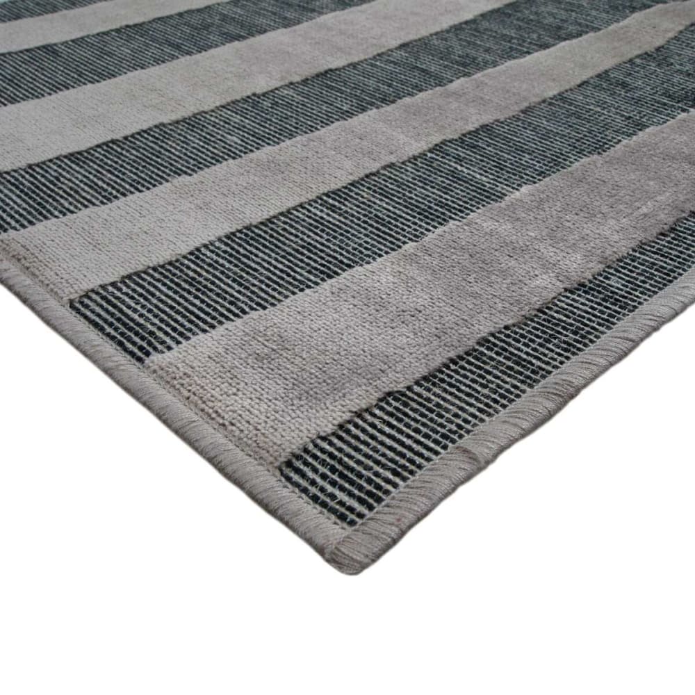 Tapis graphique motif ligne marron 120x160 — vue 4