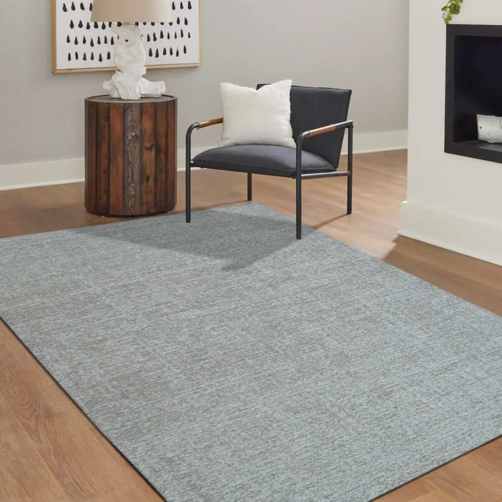 Tapis en laine gris kaki 200x290 — vue 3
