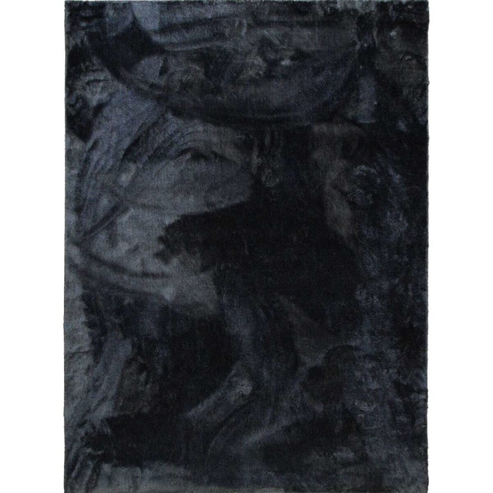 Tapis doux uni gris foncé 160x220