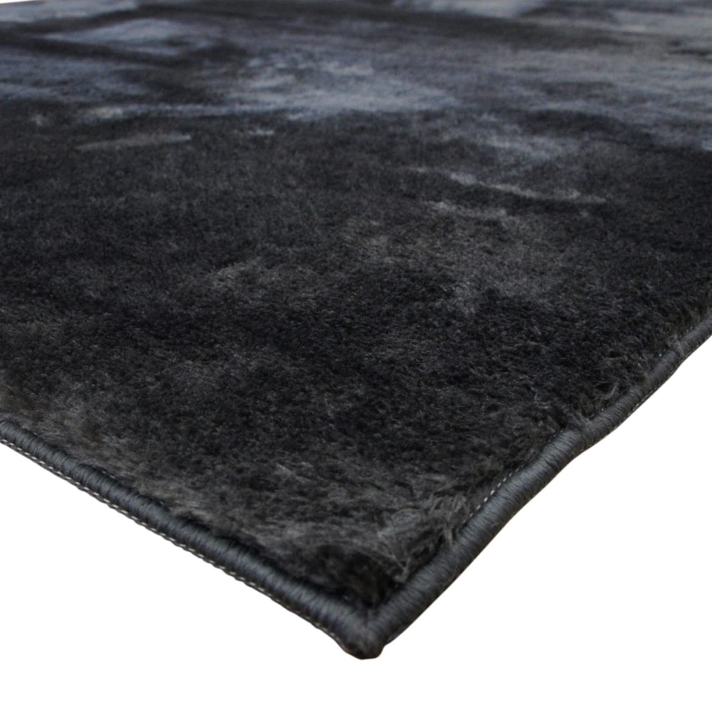 Tapis doux antidérapant gris foncé uni 160x220 — vue 4
