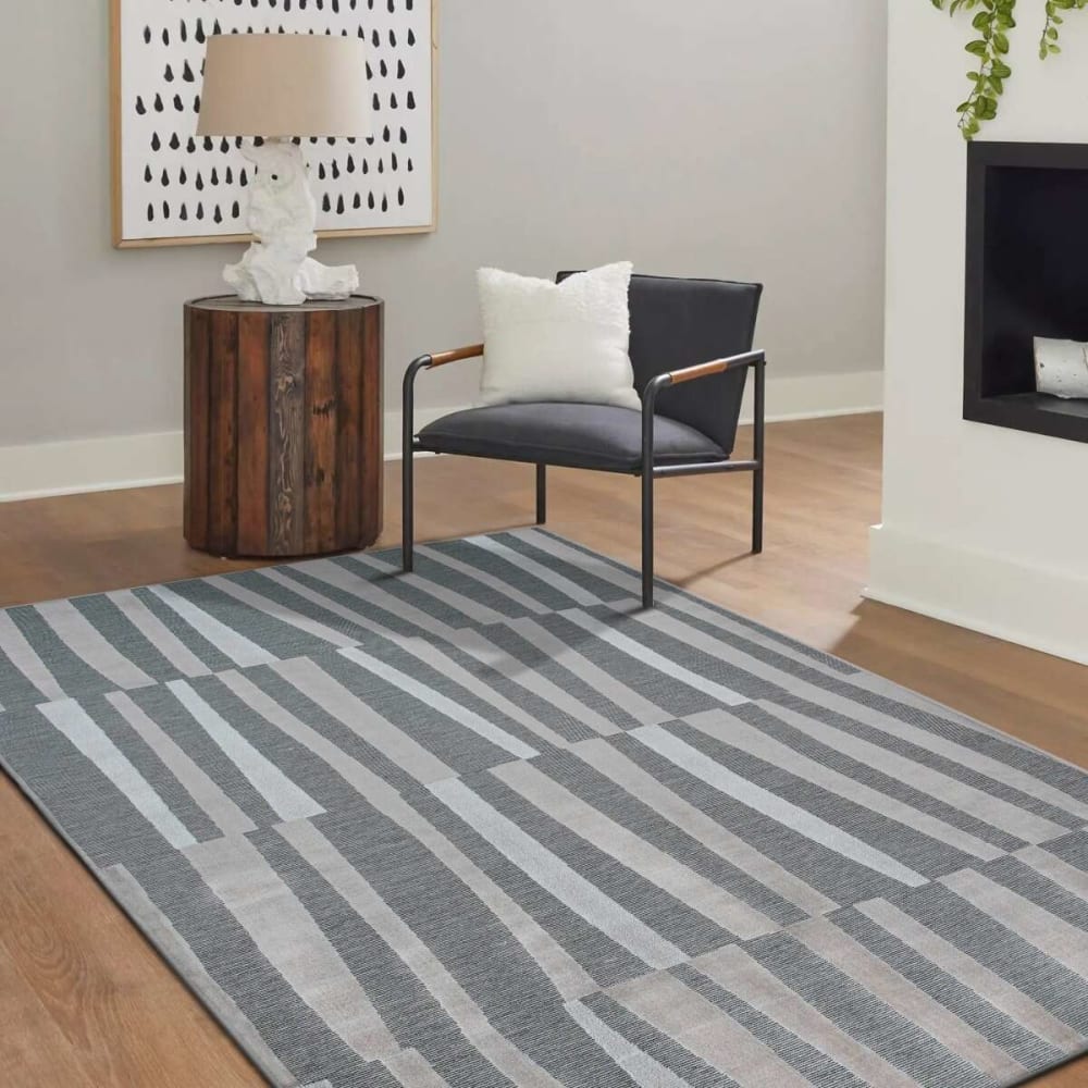 Tapis à relief moderne marron 160x230 — vue 3
