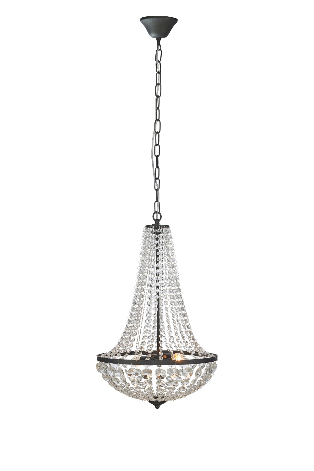 Suspension 2xE14 noir