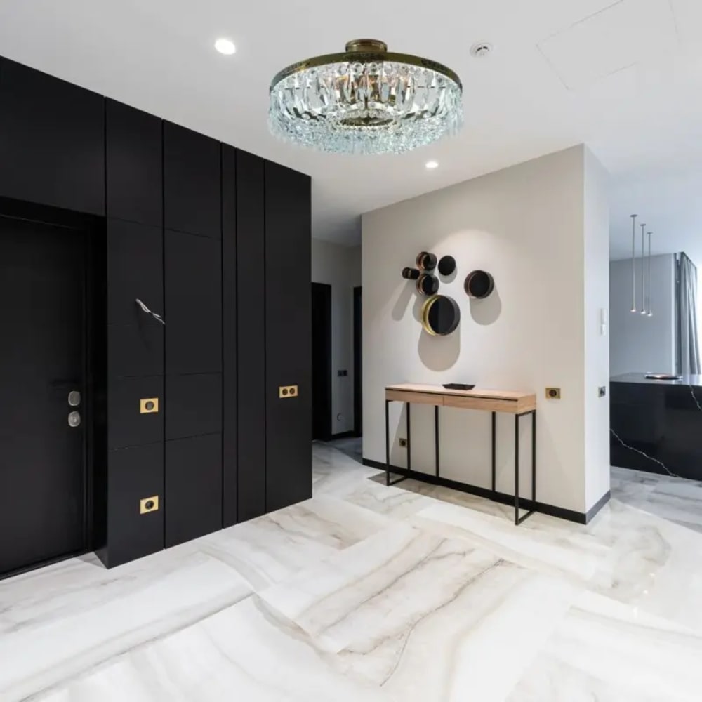 Plafonnier 4xE14 laiton antique et transparent - Maisons du Monde