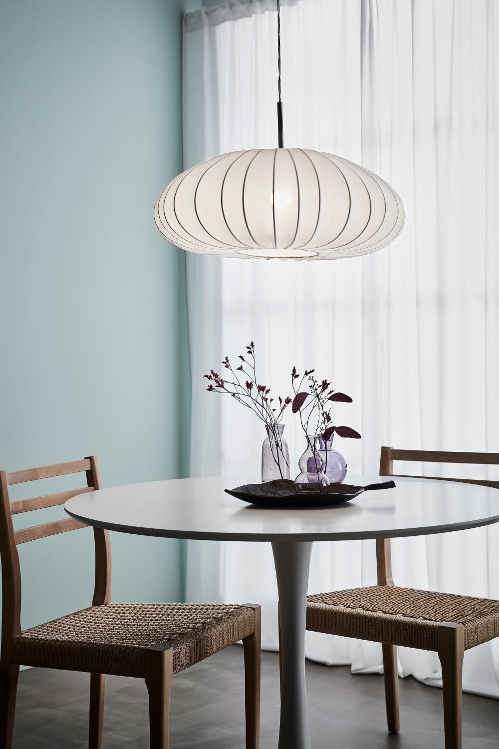 Suspension métal blanc — vue 3