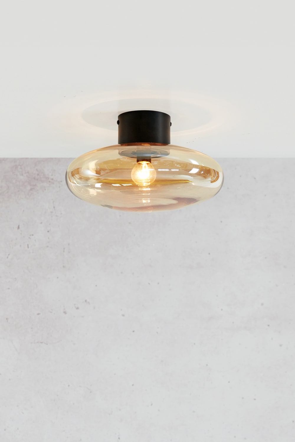 Applique/Plafonnier 1xE14 ambre et noir - Maisons du Monde