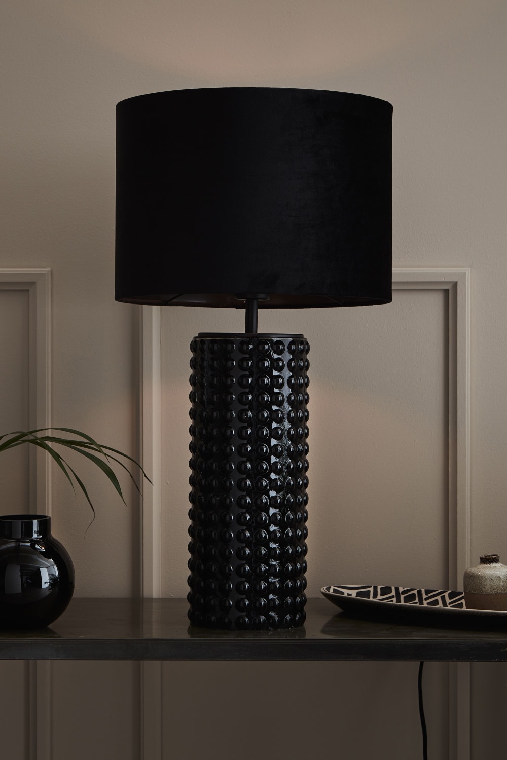 Lampe de table 1xE27 noir — vue 3