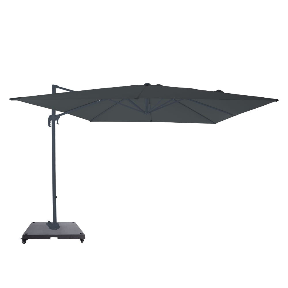 Parasol déporté anthracite 300 x 300 cm
