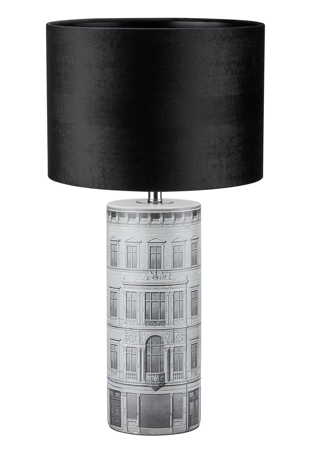 Lampe de table 1xE27 noir et gris