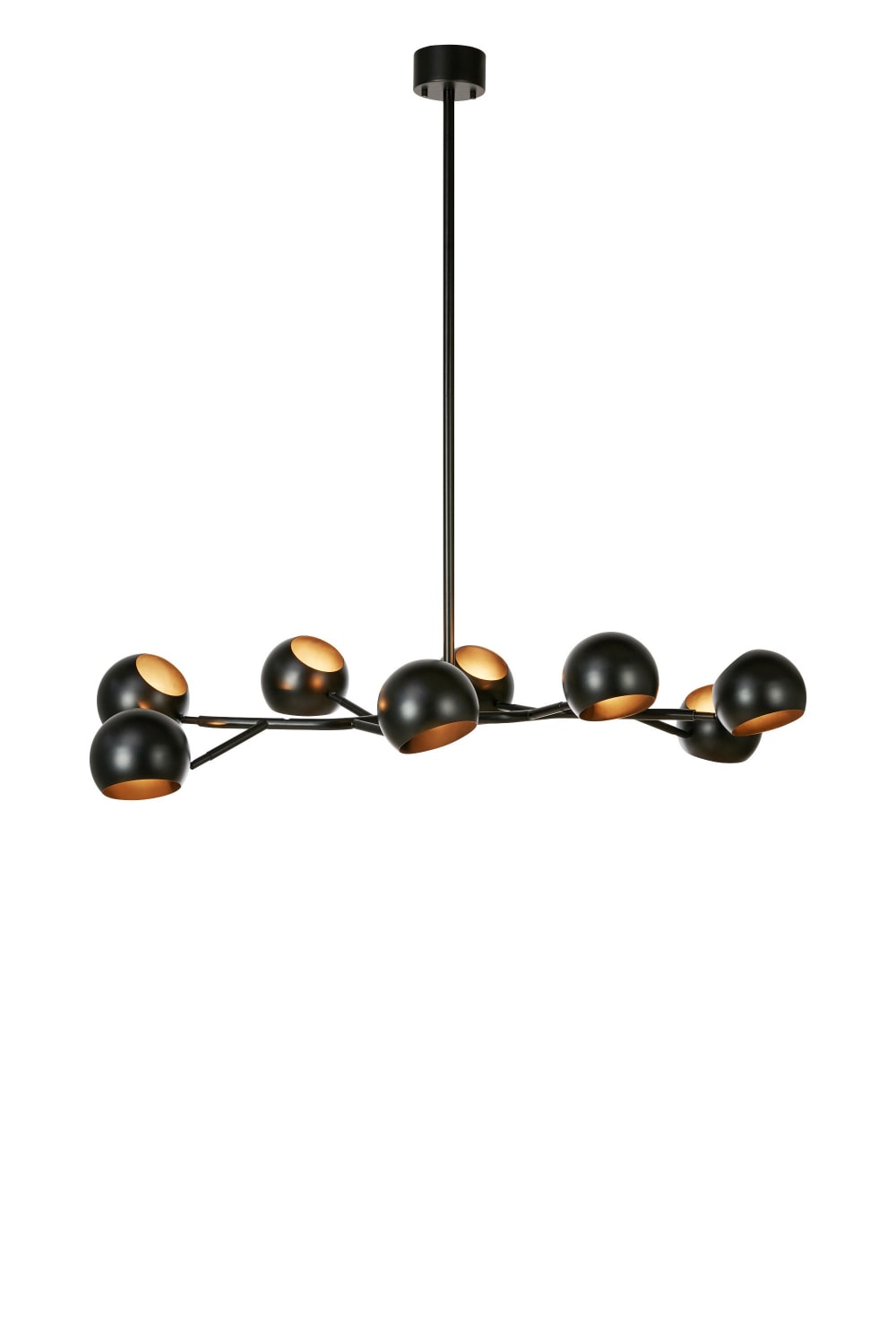 suspension métal 8 lumières