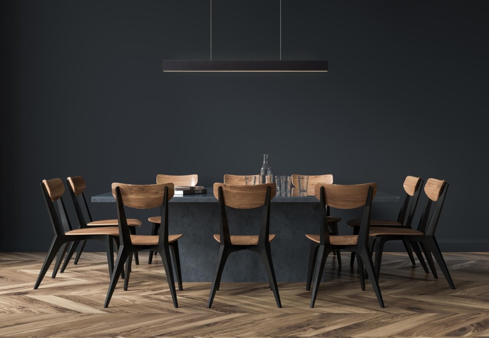 Suspension métal noir 119 cm — vue 3