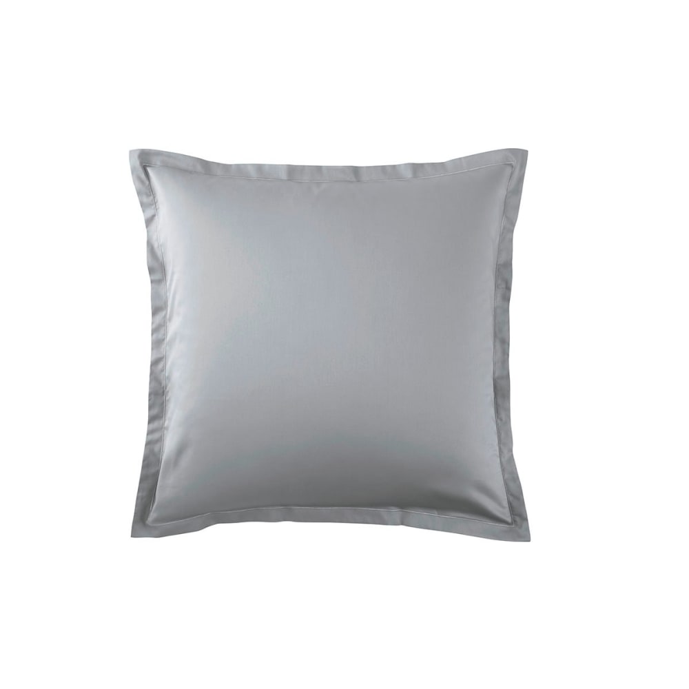 Taie d'oreiller satin argent 65x65 cm