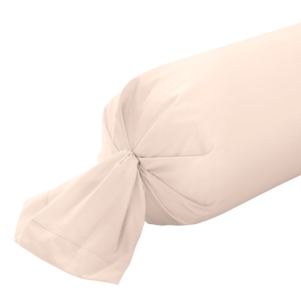 Taie de traversin coton poudre 43x210 cm