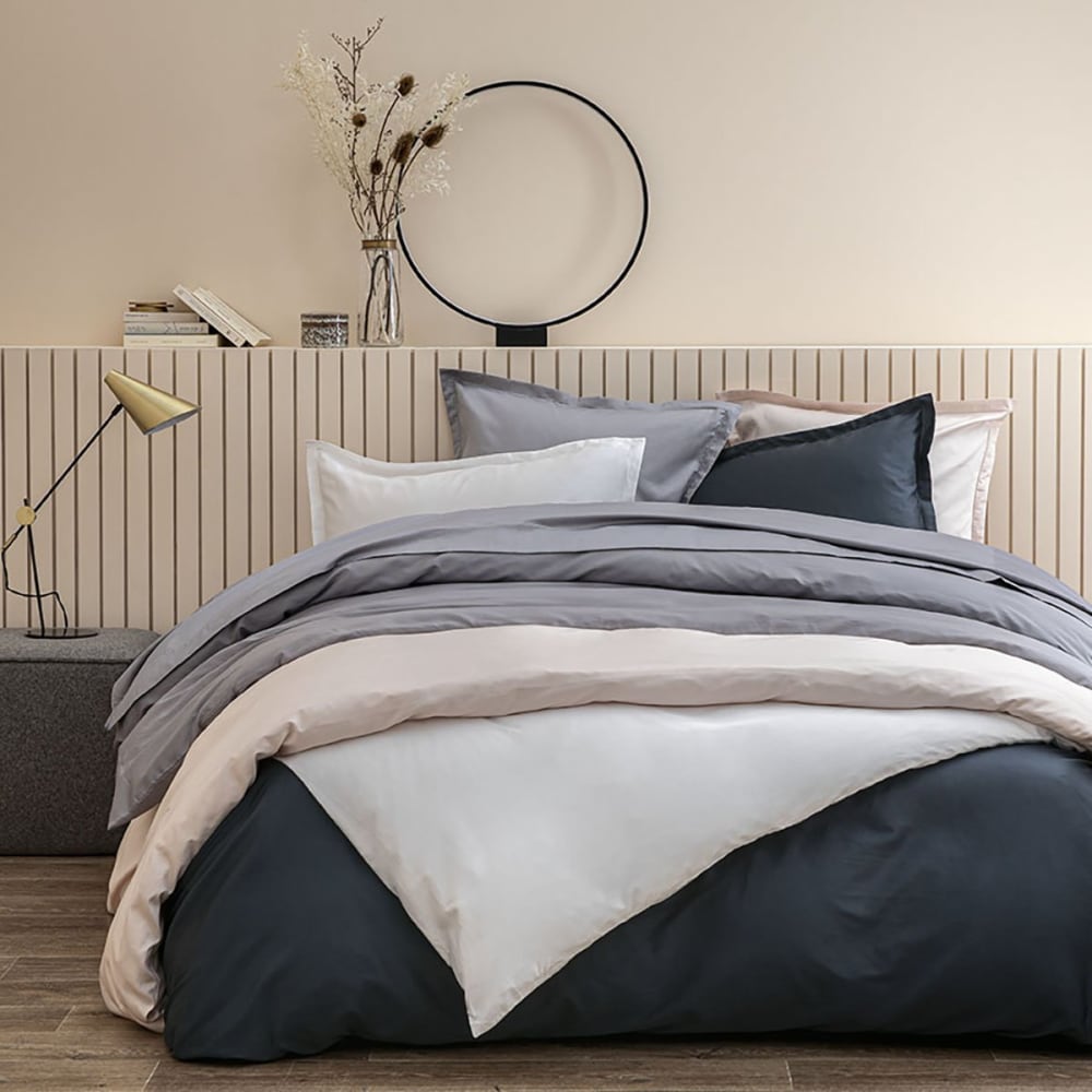 Housse de couette satin colombe 280x240 cm — vue 3