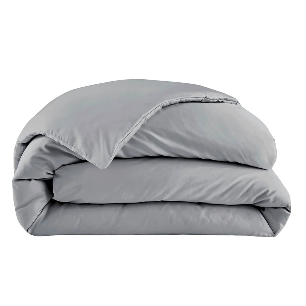 Housse de couette satin argent 260x240 cm — vue 3