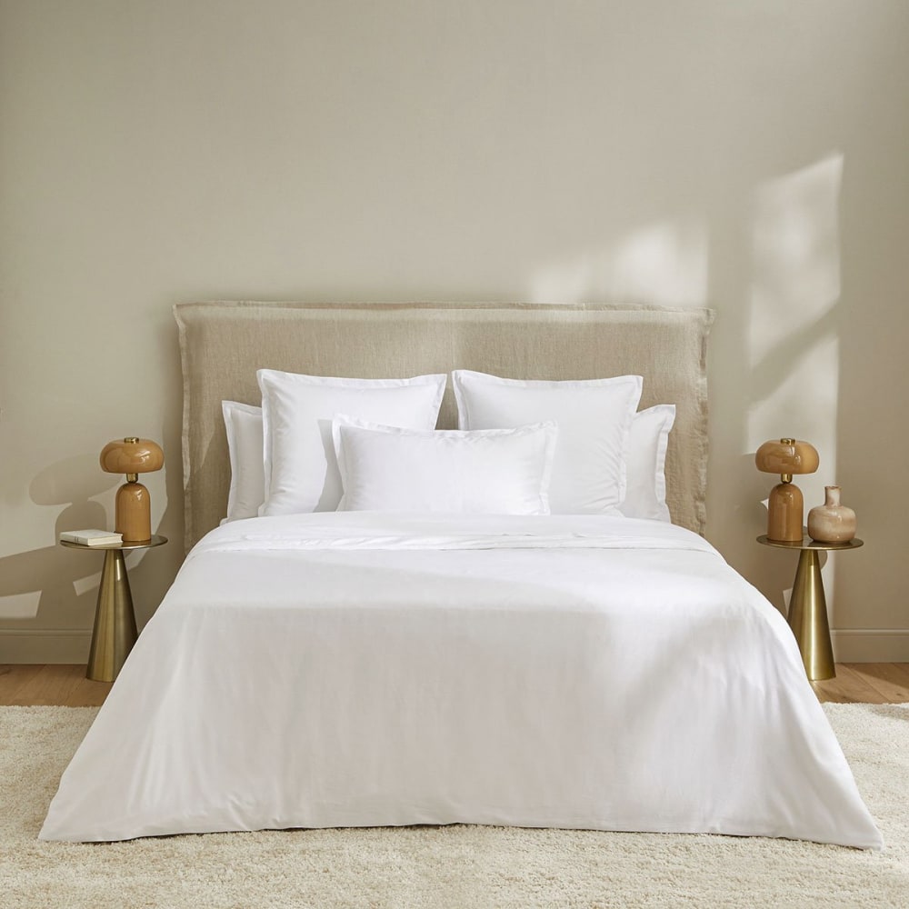 Housse de couette satin - colombe