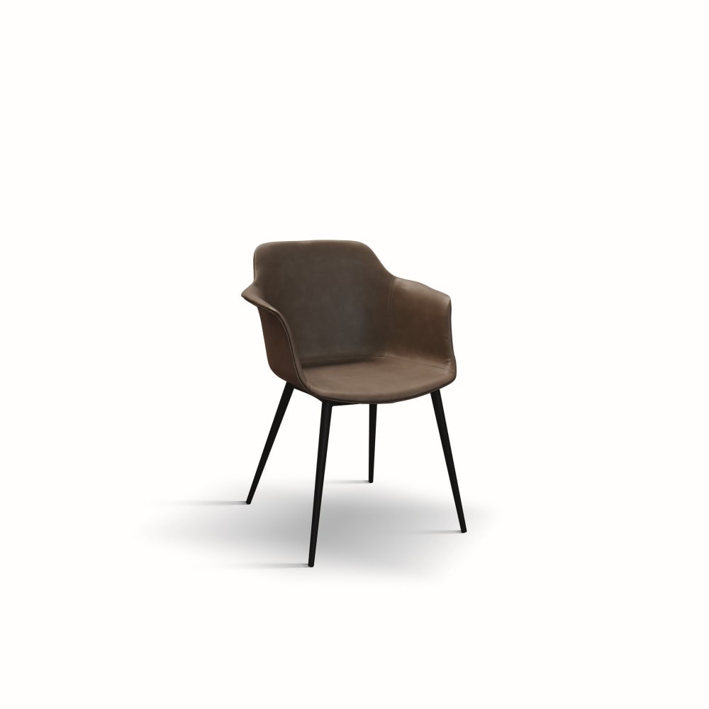 Lot de 4 chaises en simili - cuir