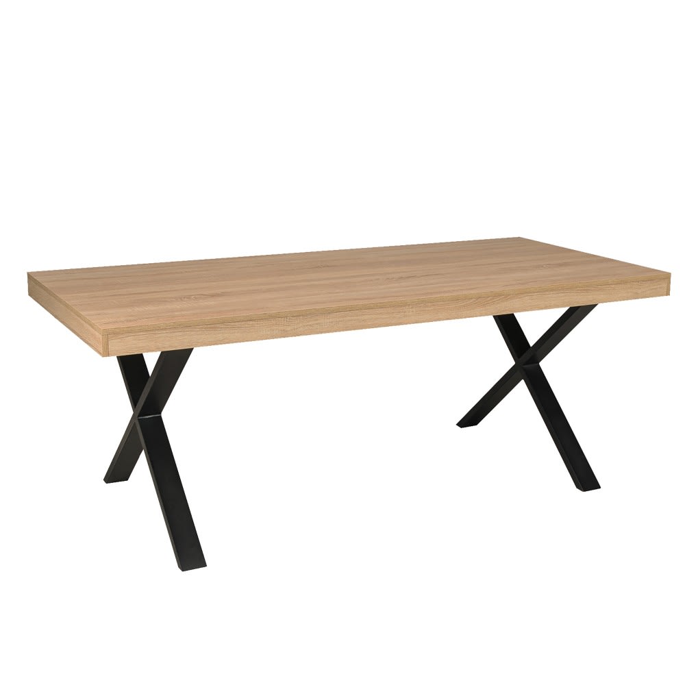 Weber industries Esstisch 180 x 90 cm style industrial Beige Holz