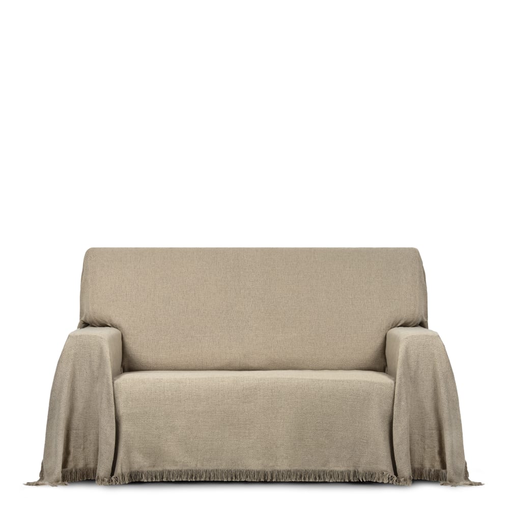 Plaid 3 places lin 230 cm (mesures comptant les franges)