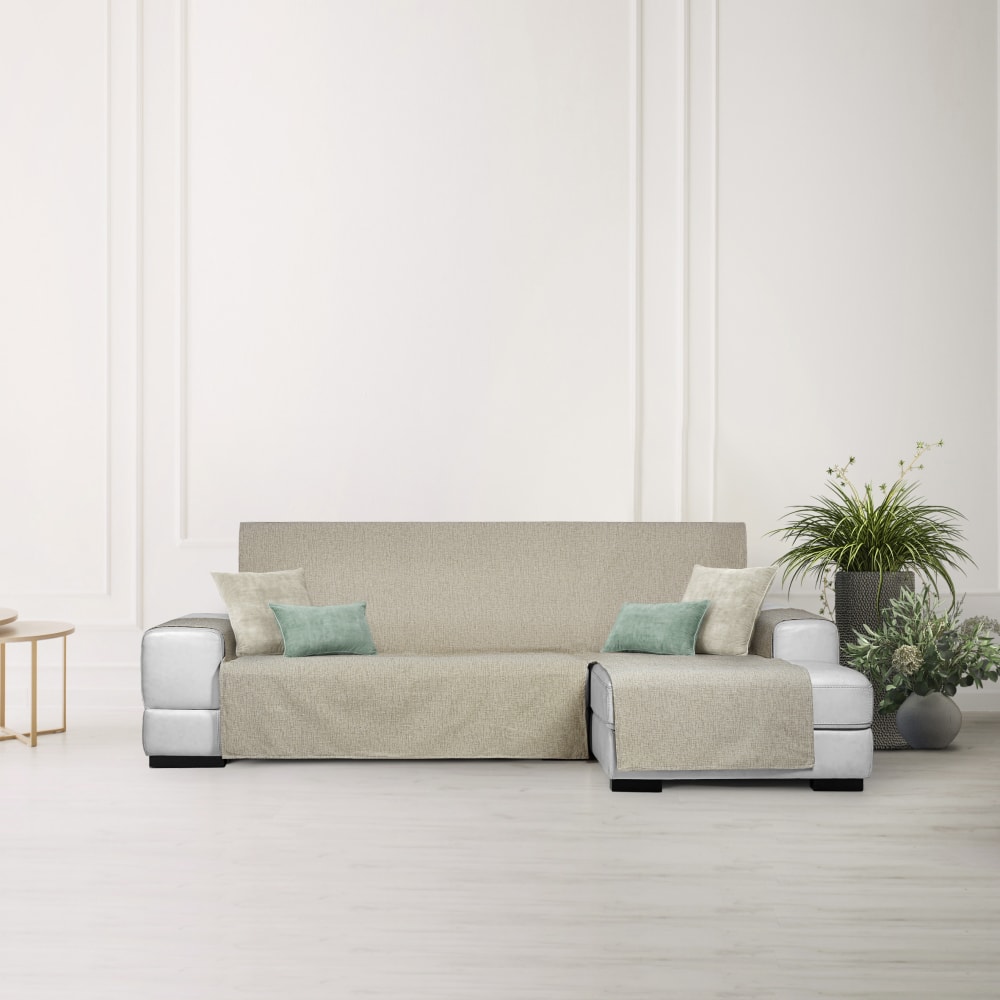 Housse de canapé hydrofuge en l droite lin 240 cm — vue 3