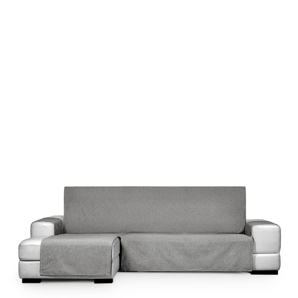 Housse de canapé hydrofuge en L gauche beige-gris 240 cm