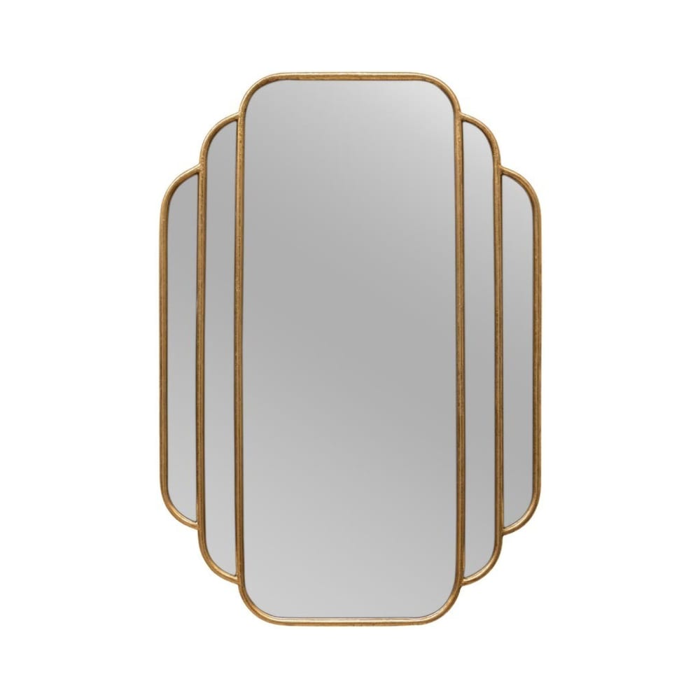 miroir en métal or