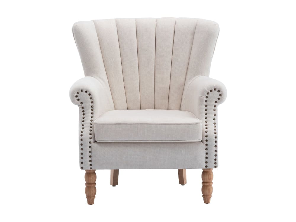 fauteuil droit  crème
