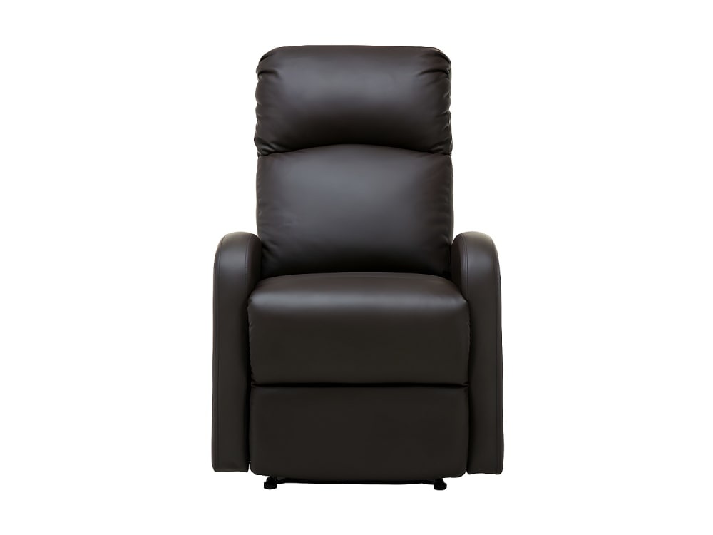 Fauteuil relax simili marron chocolat