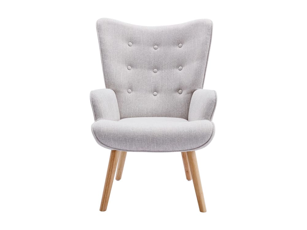 fauteuil droit  gris