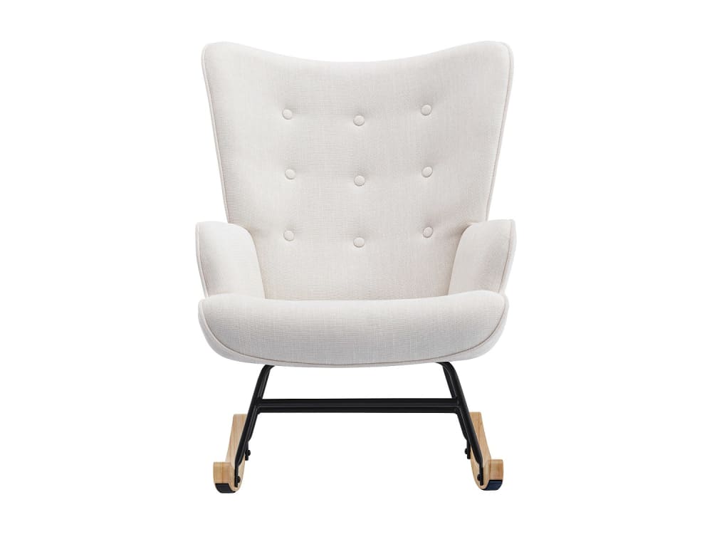 Rocking chair polyester beige