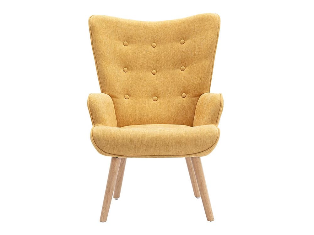 fauteuil droit  jaune
