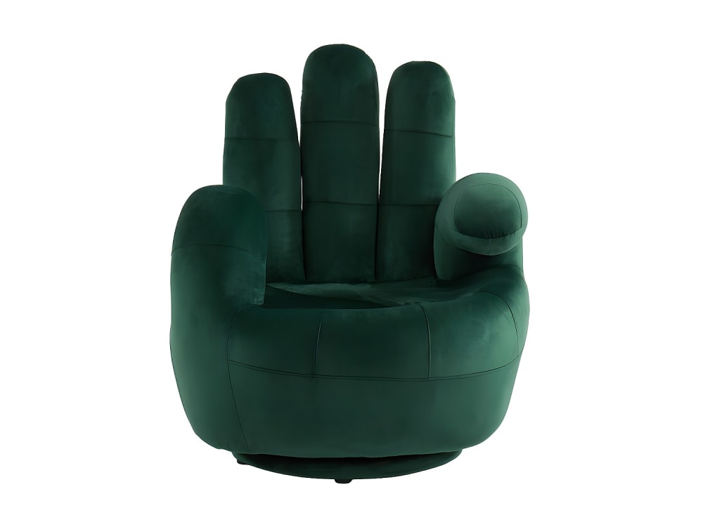 Fauteuil droit polyester vert sapin Fauteuil droit polyester vert sapin