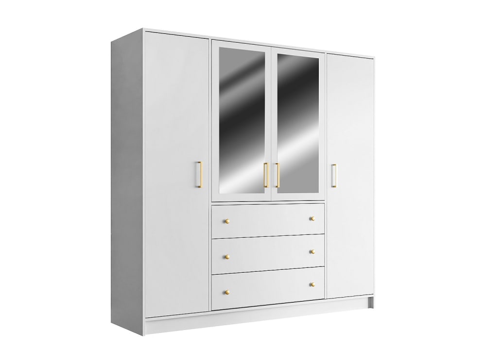 armoire effet bois blanc