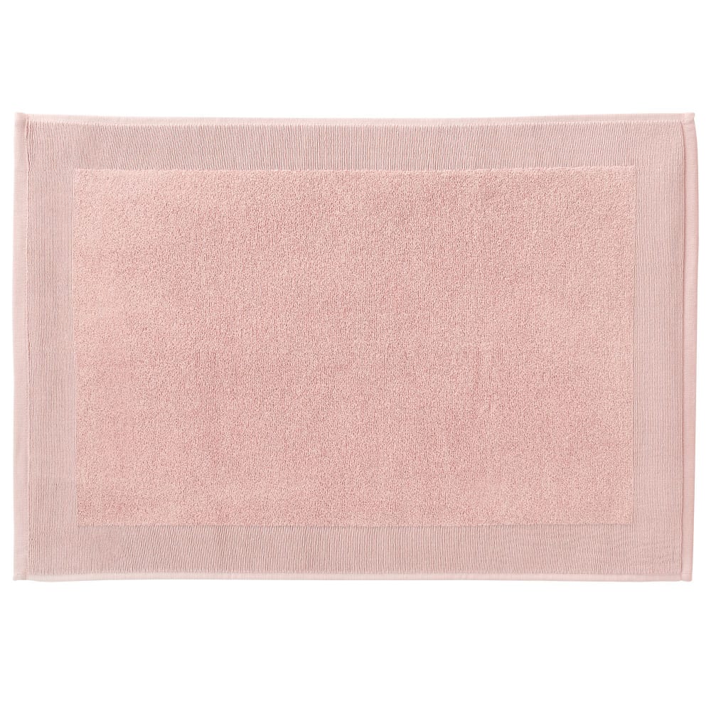 Tapis de bain en coton 550 g/m² rose nude 60x100cm