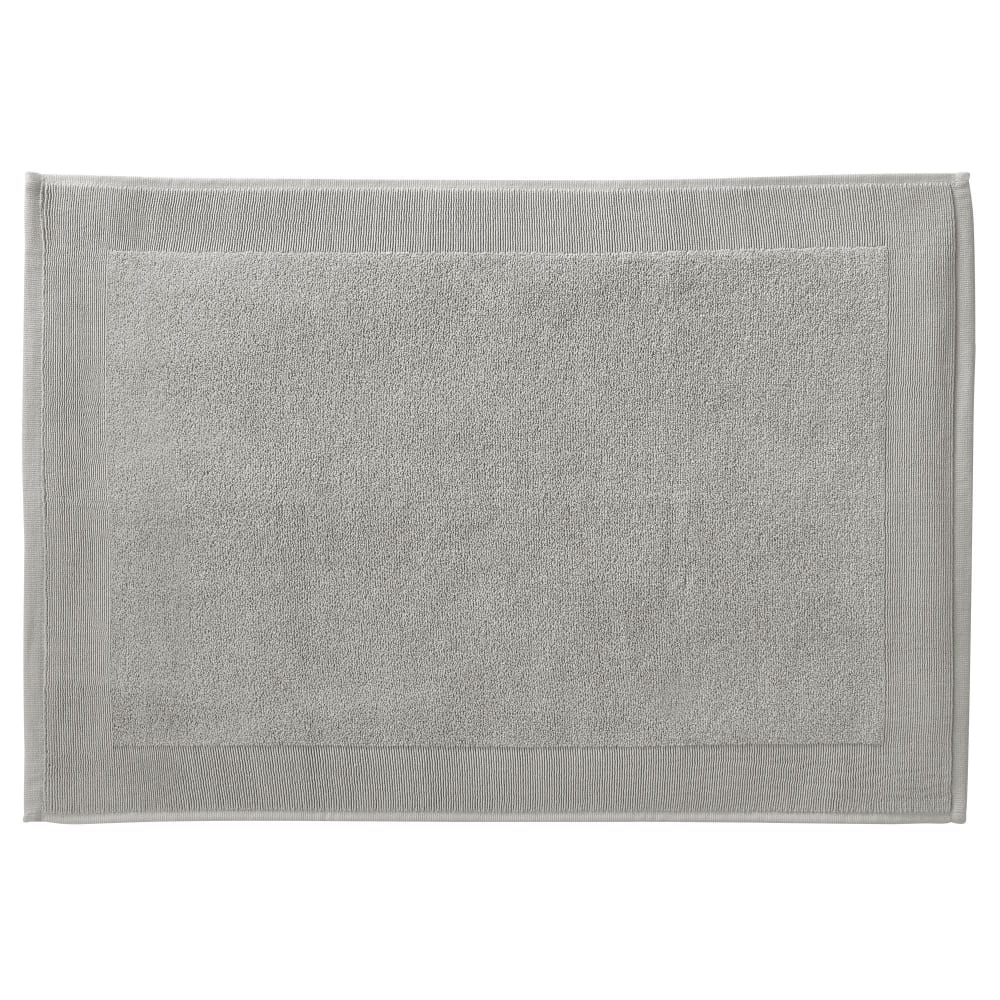 Tapis de bain en coton 550 g/m² gris perle 60x100cm Tapis de bain en coton 550 g/m² gris perle 60x100cm