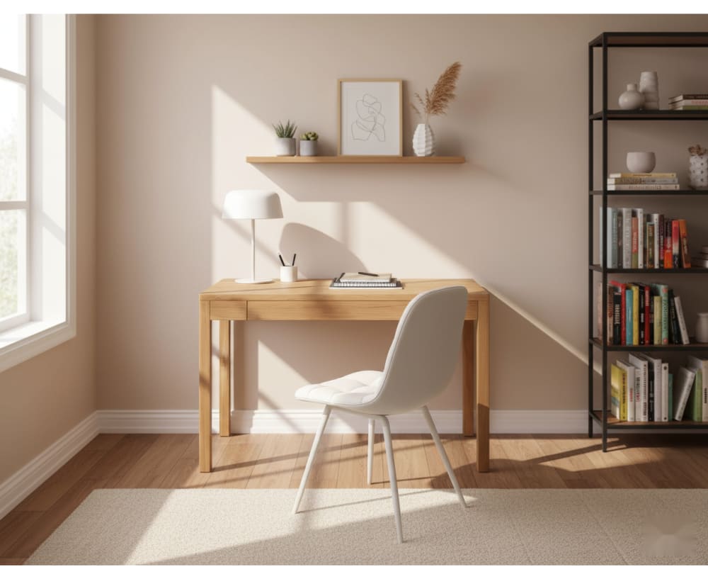 Schreibtisch, Massivholz Eiche natur - Maisons Du Monde