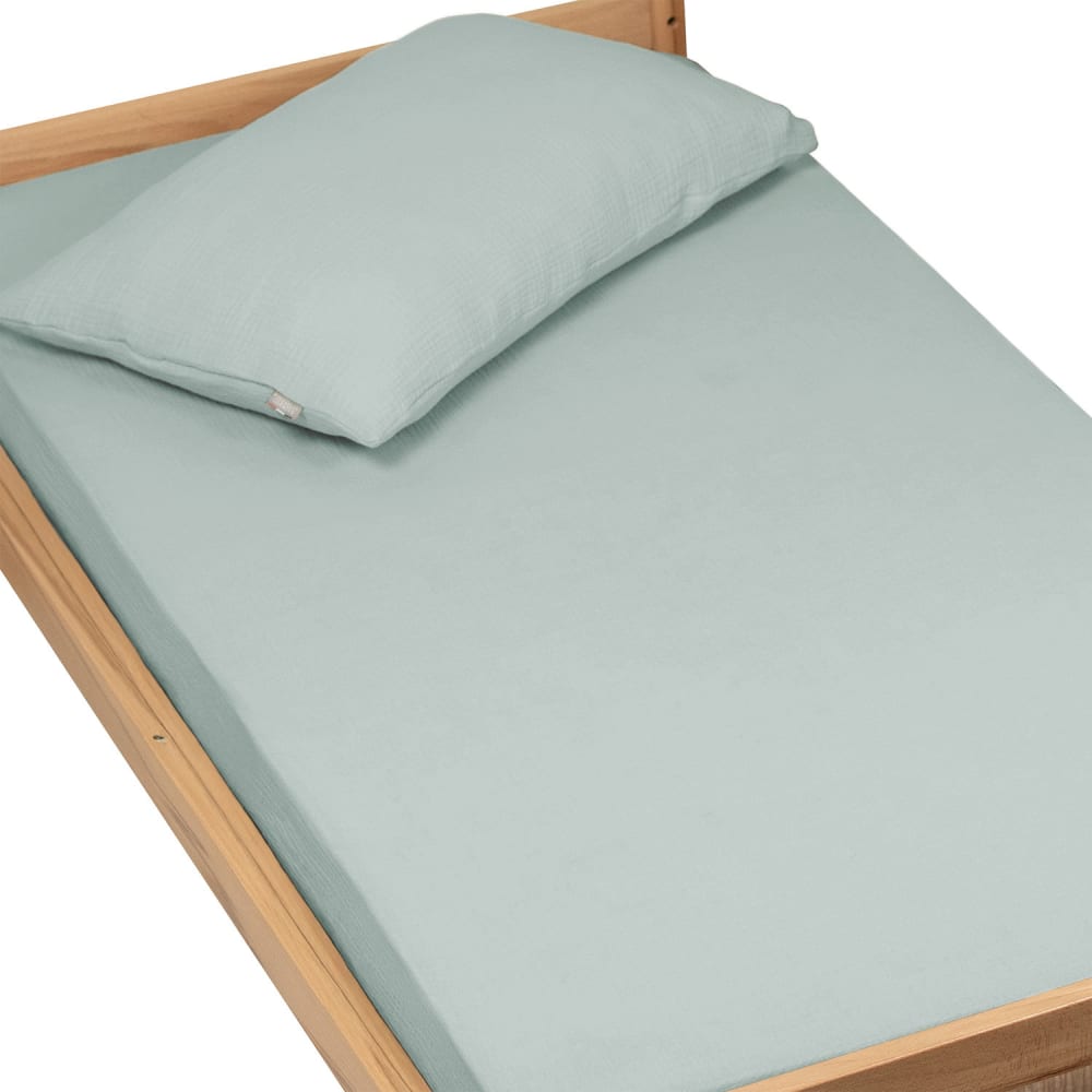 drap housse gaze de coton