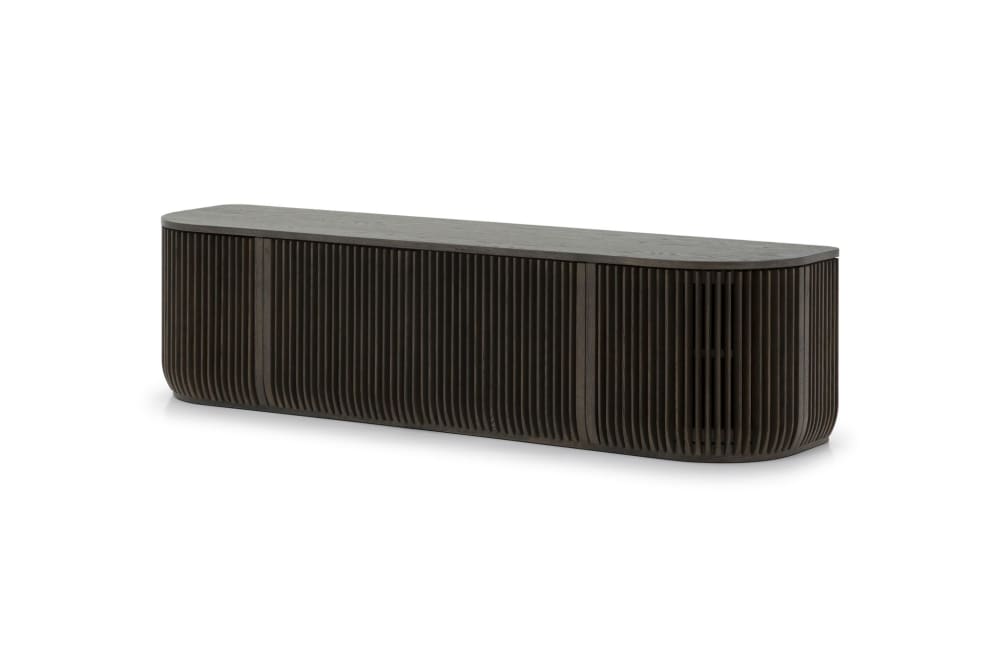 Meuble TV en chêne finition Espresso