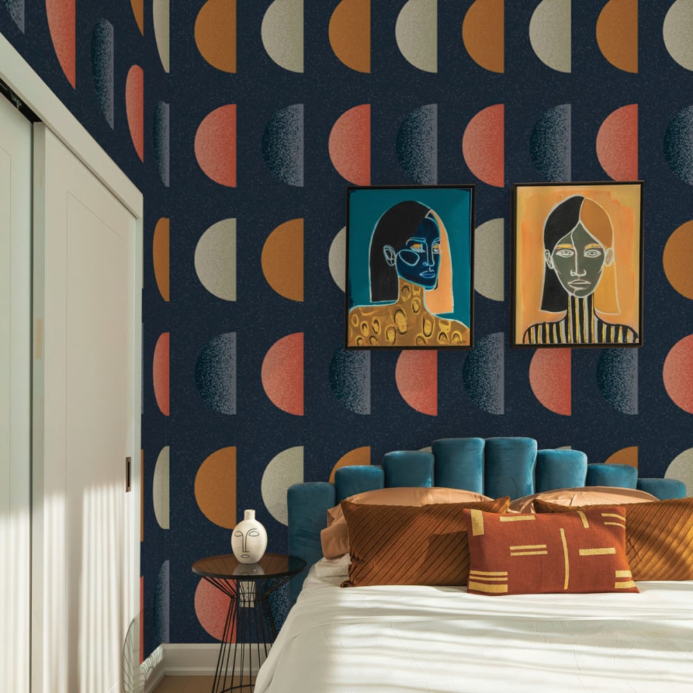 Papier peint panoramique chromadome bleu 375x250cm-made in france