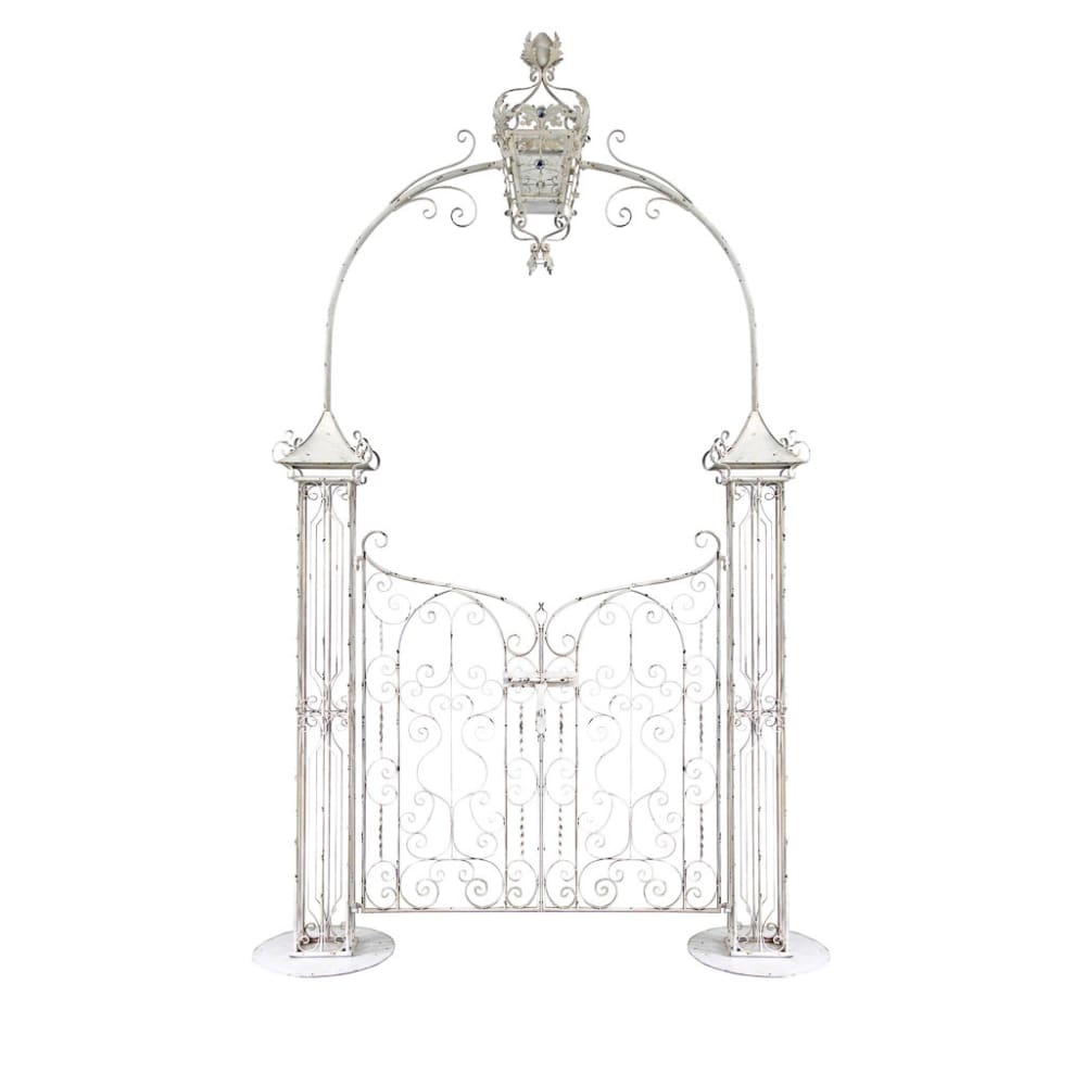 Portail arc métal