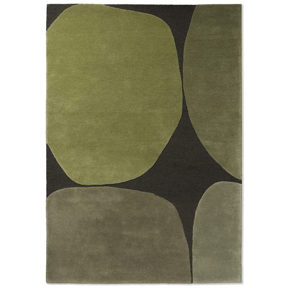 Tapis design haut de gamme pure laine Décor Plateau Moss
