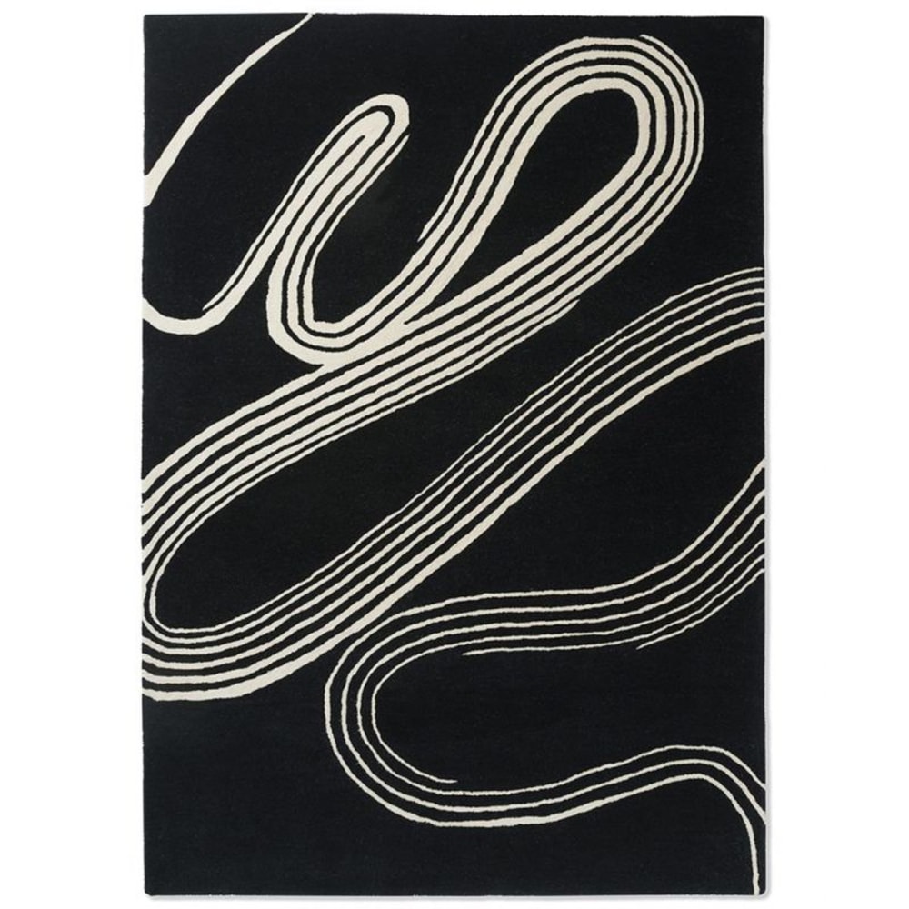 Tapis moderne haut de gamme pure laine Décor Flow