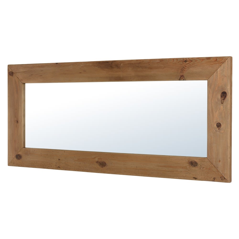 miroir bois pin recyclé