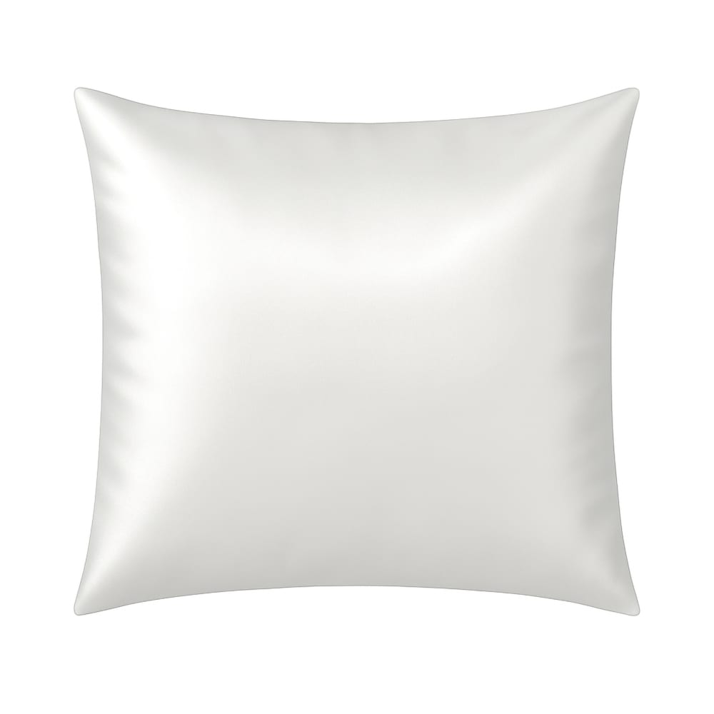 Taie d’oreiller en soie anti frisotti et anti-âge blanc 65x65 cm