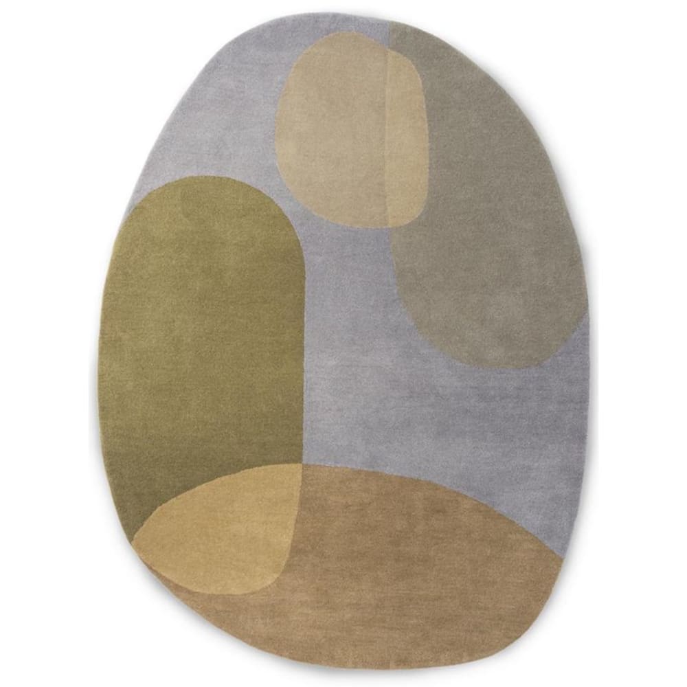 Tapis moderne forme originale pure laine Printemps