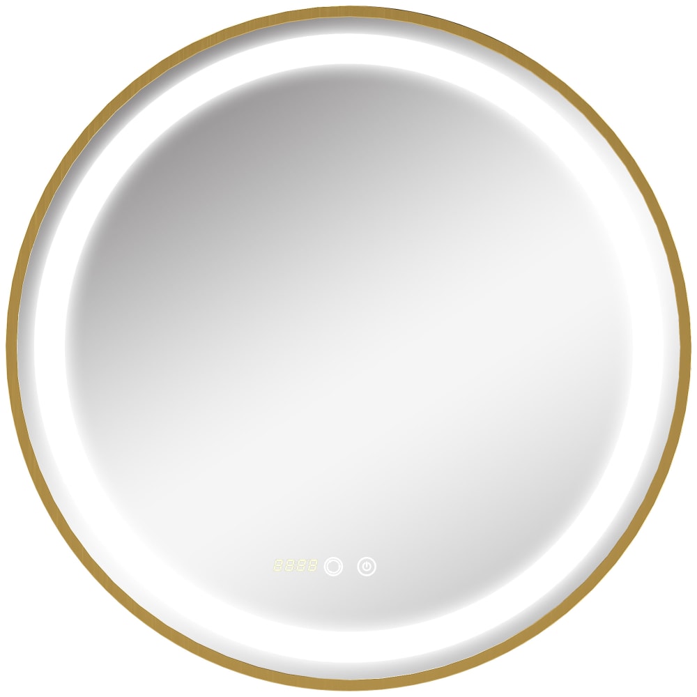 Miroir rond LED avec capteur tactile et lumière réglable – Ø60 cm