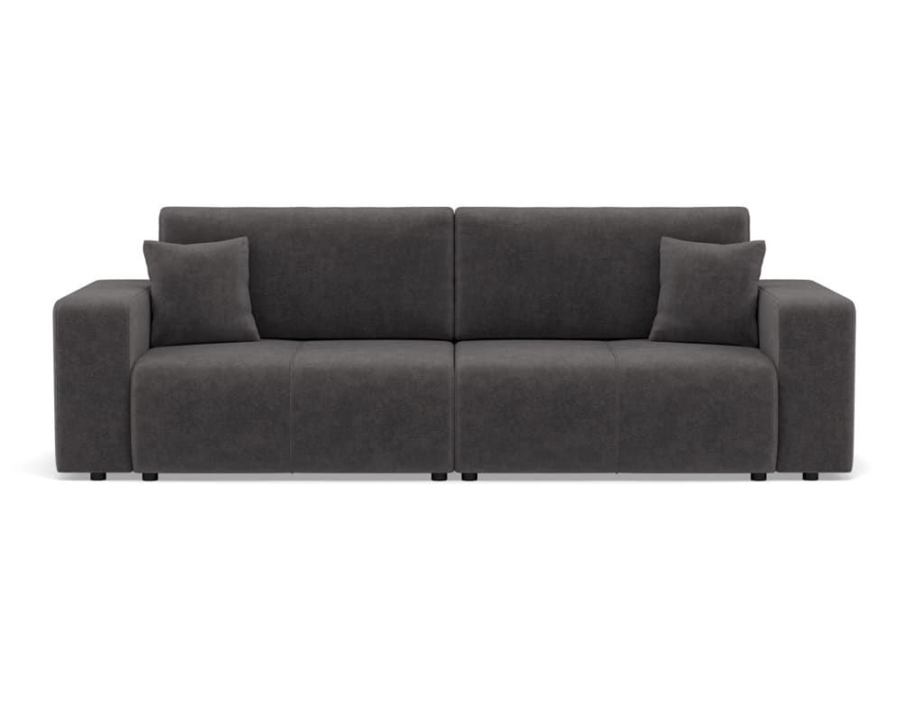Canapé droit 4 places en  gris