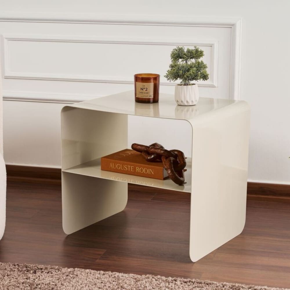 Bout de canapé 1 niche ouverte H56 cm - Taupe