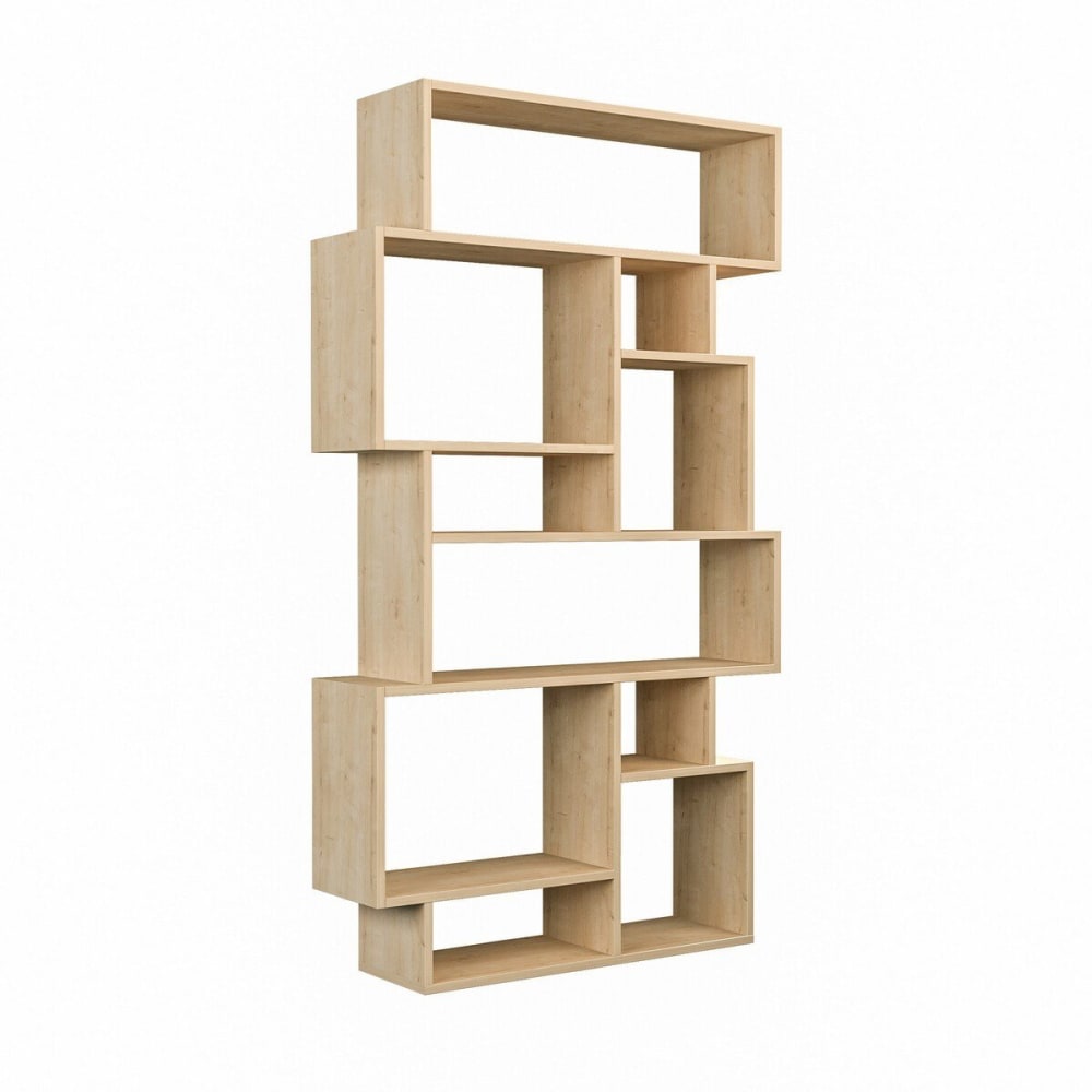 Etagère bibliothèque H168,5 cm - Effet Chêne