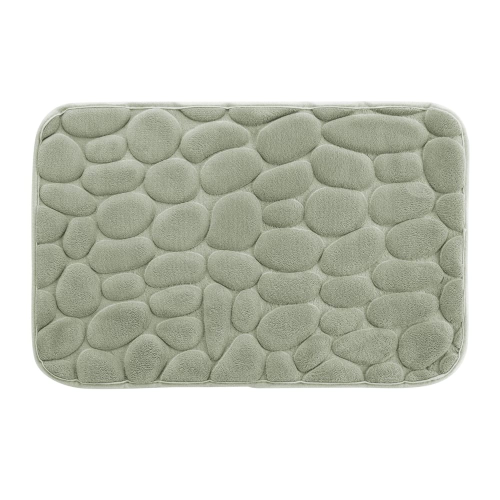 Tapis de bain à mémoire de forme vert 50 x 80 cm